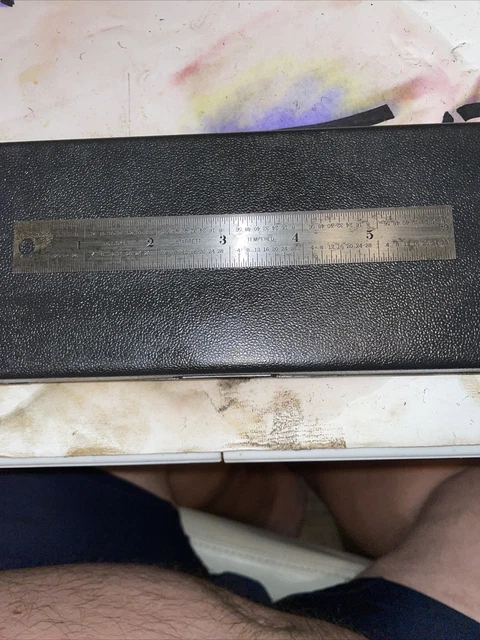 STARRETT No.C604R-6  6” Long Tempered Steel Rule USA Made!!!!!!!