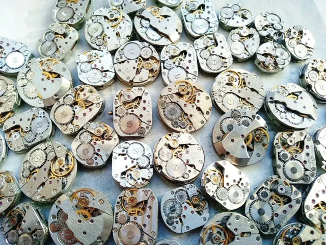 Watch Parts Movements Steampunk Parts Mechanisms 16 pc.