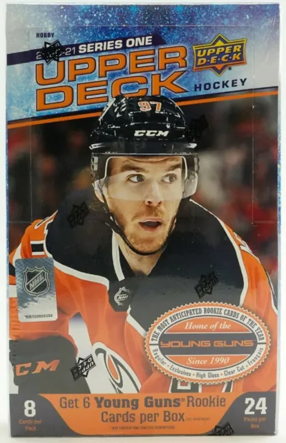 2020-21 Upper Deck Series 1 Hockey Sealed Hobby Box - 24 Packs / box