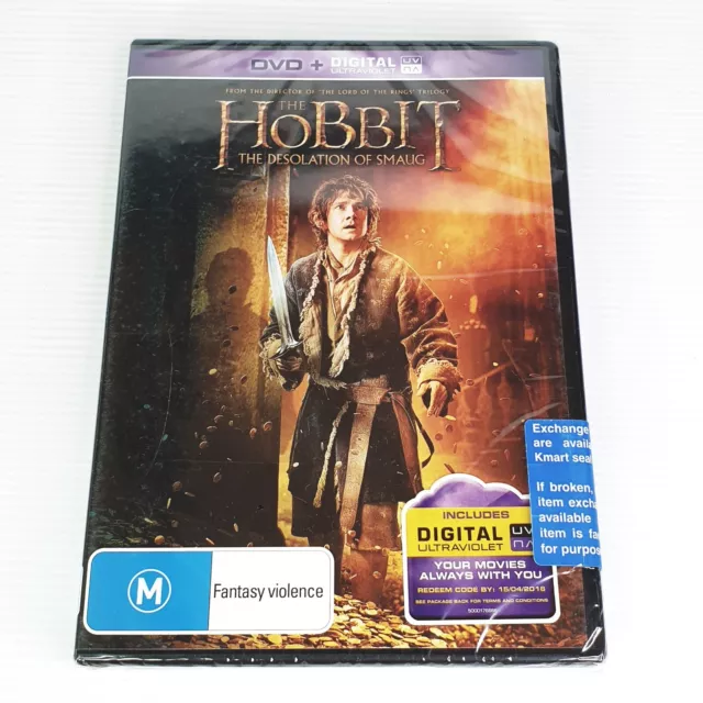 The Hobbit - The Desolation of Smaug DVD, 2013 Region 4 Sealed Free Postage