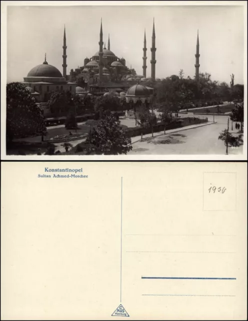 CONSTANTINOPLE KONSTANTINOPEL ISTANBUL - Sultan-Achmed-Moschee - sw-AK um 1930