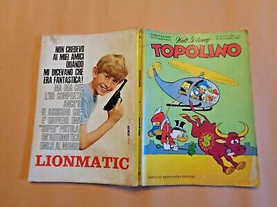 Topolino N° 619 Originale Mondadori/Disney Molto Buono 1967 Bollini