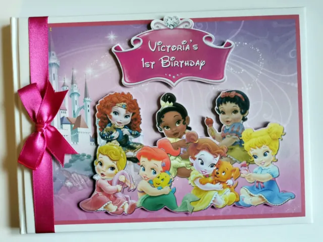 Bebé Disney Princesas Niñas Cumpleaños Libro de Invitaciones, Regalo para Niña