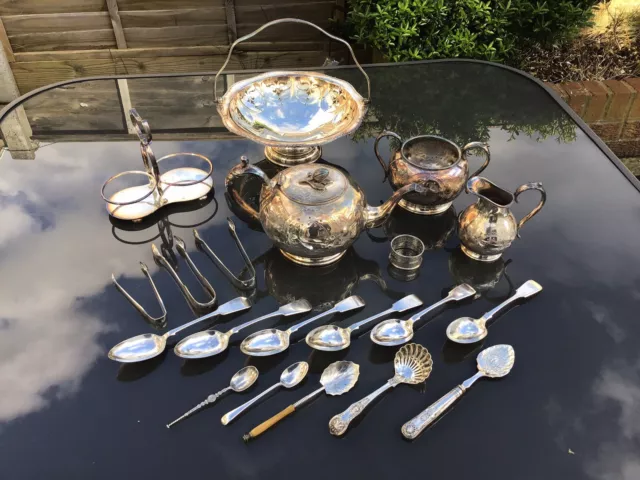 ANTIQUE/VINTAGE SILVER PLATE EPNS JOBLOT 2.6kg