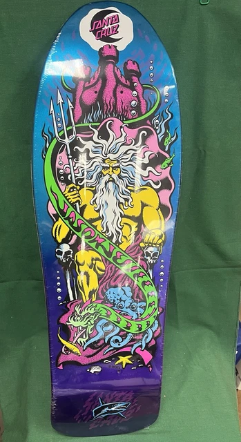 Planche De Skateboard Santa Cruz Mars Attacks - Design Jason Jessee, Feuille Argentée, Neuve