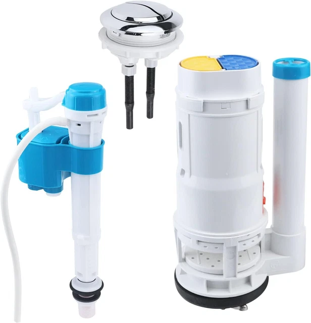 TOILET DUAL FLUSH Valve Fill Valve Push Button Repair Kit 210mm Height