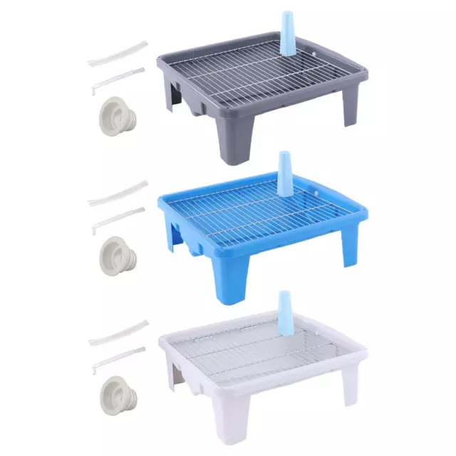 Grilles en maille pour animaux de compagnie, toilettes et vidange durables,