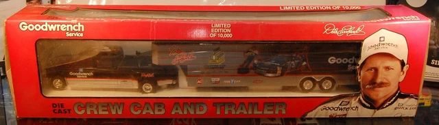 Brookfield NASCAR Dale Earnhardt Goodwrench Crew Cab Truck and Trailer 1/24 New