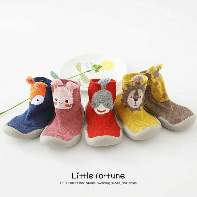 Pantofole antiscivolo bambini bambina ragazzi bambini calze cotone scarpe calde inverno 3