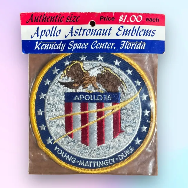NASA Apollo 16 Emblem Embroidered Patch - Young Mattingly Duke (NOS)