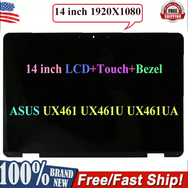 90Nb0K20-R20010 Asus Lcd 14" Touchscreen With Digitizer Fhd 30Pins Ux461Fn