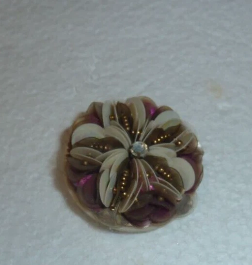 Broche Vintage LEA STEIN En Rhodoïd - Gavroche Casquette Chauffeur - Manque Un œil