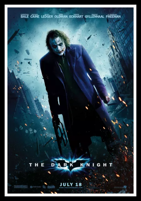 The Dark Knight Joker Movie Poster Print & Unframed Canvas Prints