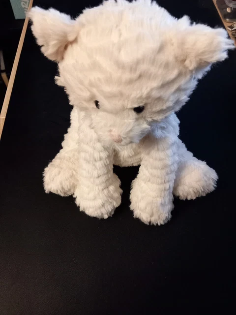 JELLYCAT FUDDLEWUDDLE KITTY Kitten White Cat Soft Toy Plush Retired ...