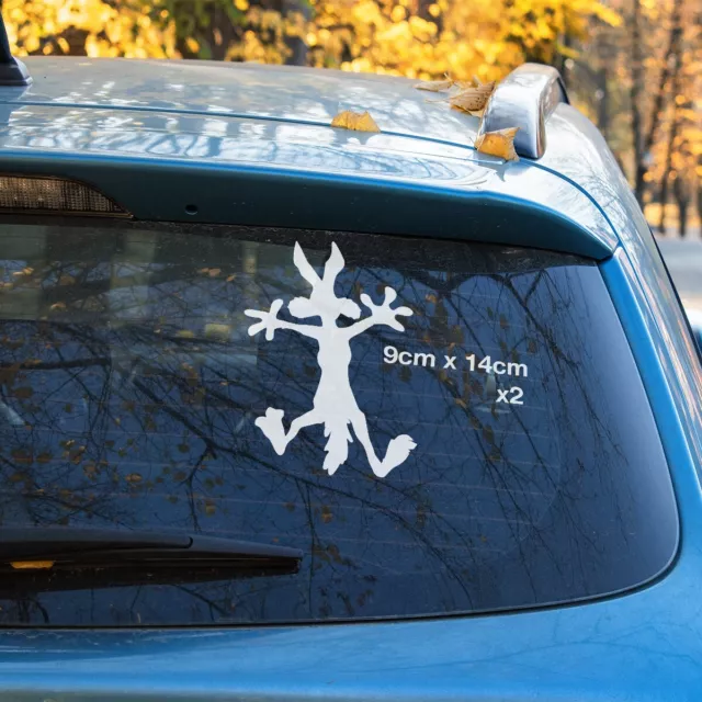 Road Runner WILE E COYOTE ACME Funny Car Window Sticker