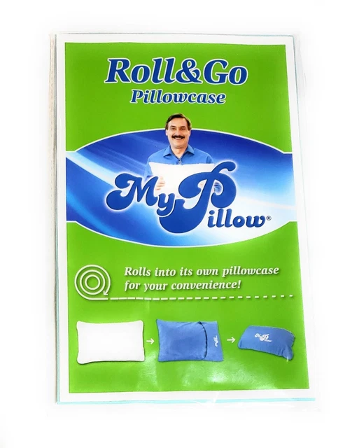 MyPillow Roll&Go Pillowcase For GoAnywhere Pillow - Sea Glass Green 13.75x18.25"