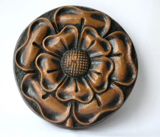 English Tudor Rose Medieval Reproduction Oak Church Carving Unique Gift Ludlow