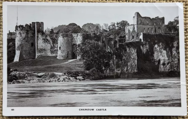 RP Chepstow Castle, Monmouthshire, Wales, E.G Ballard Real Photo Postcard