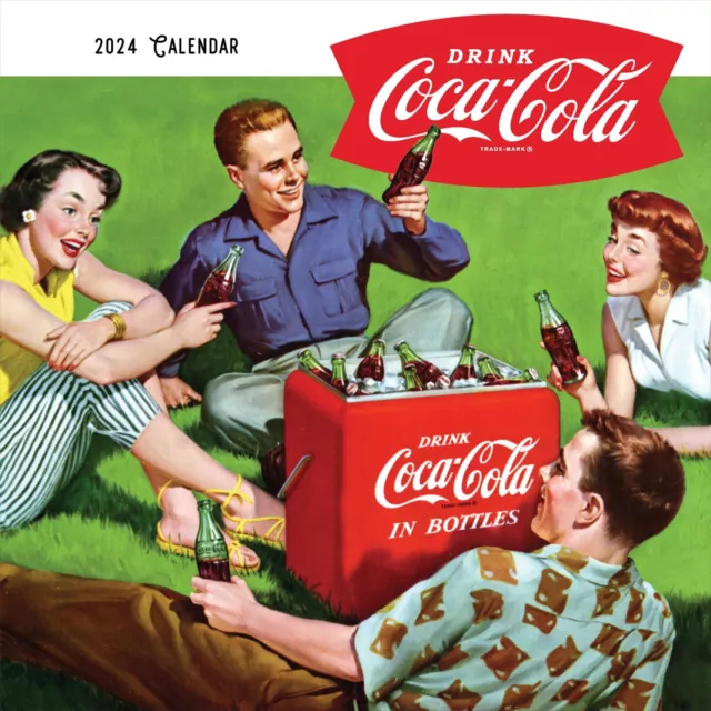 TF PUBLISHING 2024 Coca Cola: Nostalgia Wall Calendar, 2024,12"x12"