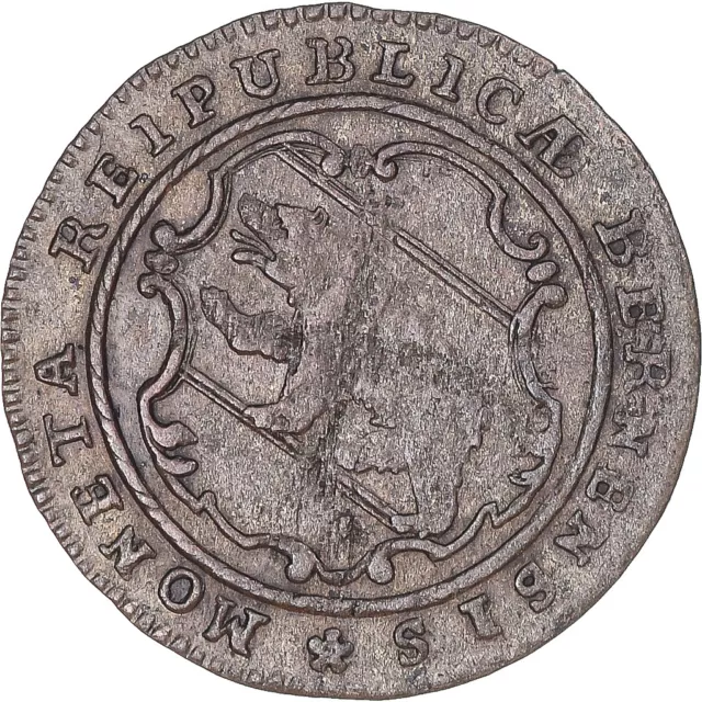 [#344378] Coin, SWISS CANTONS, BERN, 1/2 Batzen, 1788, Bern, EF, Billon, KM:91