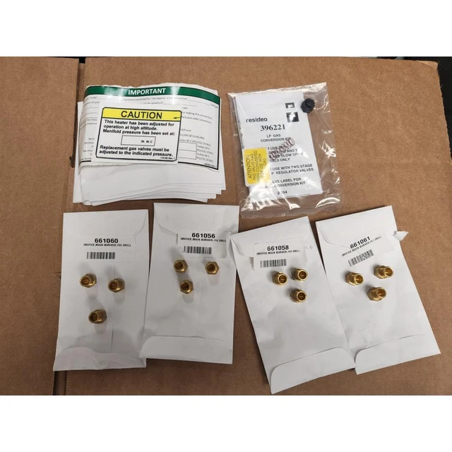 Nortek 1017835 Natural Gas To Lp Conversion Kit Ncp 209027