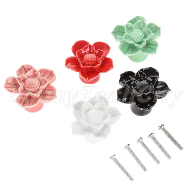 1x Vintage Ceramic Cabinet Pull Handles Cupboard Drawer Wardrobe Door Bin Knobs