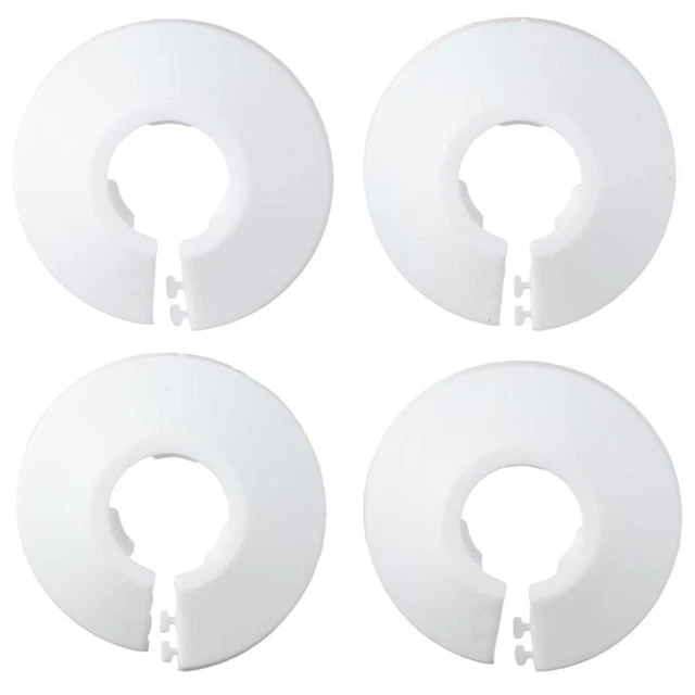 4pcs PP Plastic Easy Installation Water Pipe Angle Valve Collars  Worker