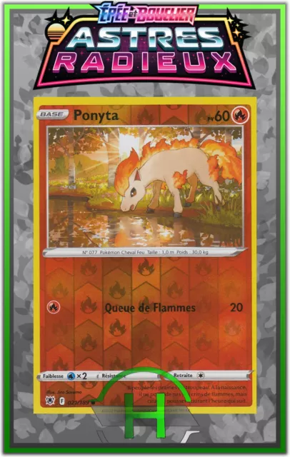 Ponyta Reverse - EB10:Radiant Stars - 021/189 - New French Pokemon Card