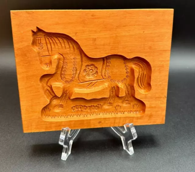 Städter Speculatius Model Horse Wooden Embossing Mold Pear Wood, Made in Germany 2