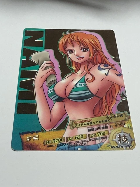 RARE ONE PIECE AR Carddas Nami NO.F01 09 SR Card Game Japanese