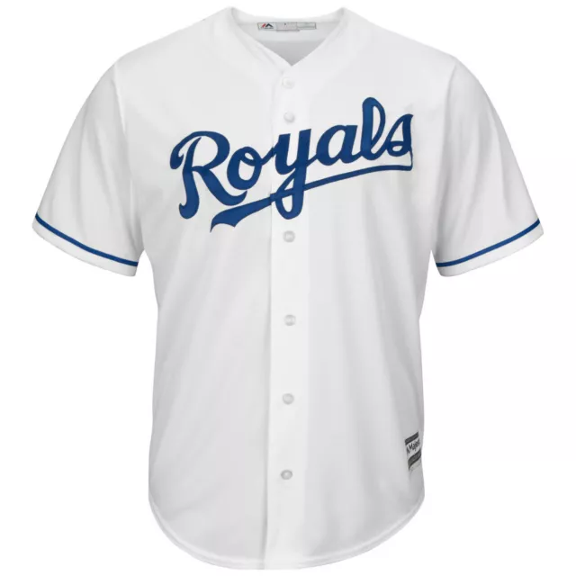 MLB Baseball Trikot Kansas City Royals weiß Road Cool base Majestic Jersey