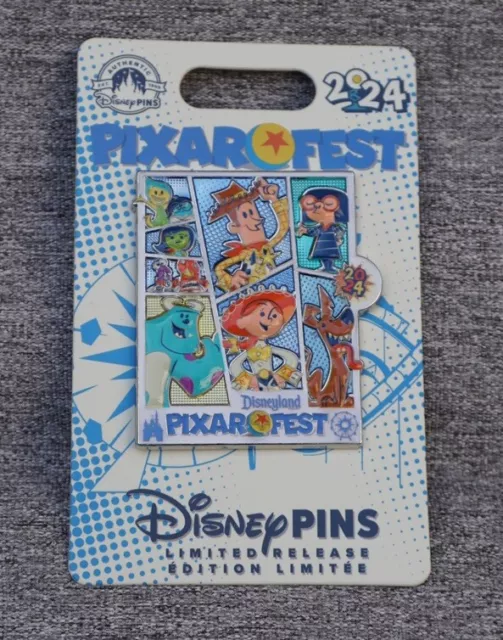 DISNEY PIXAR FEST 2024 Toy Story Inside Out Monsters Inc Logo LR Pin