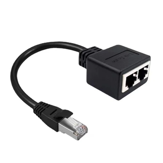 SPLITTER RJ45 1 Male to 2 Female LAN Cable Splitters