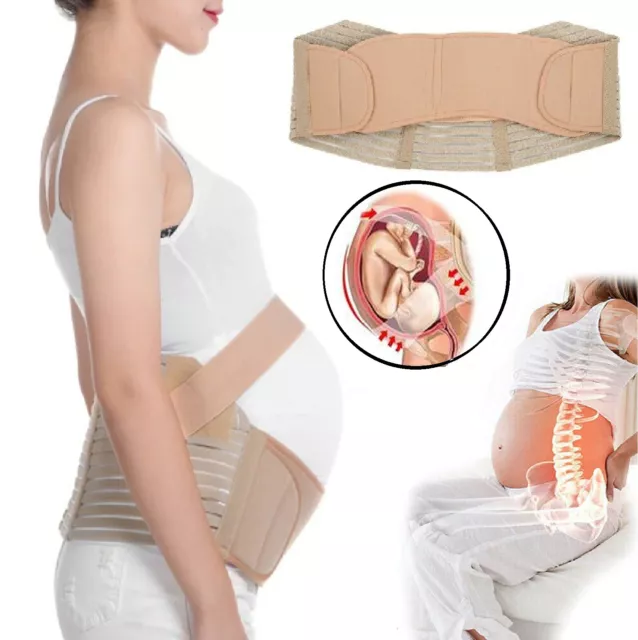 Maternity Pregnancy Belt Extra Belly Band Back Support Abdominal Strap Brace AU