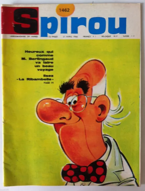 D)SPIROU N°1462  Avec le mini récit/ Musée de la Bd; Johnny Hazard