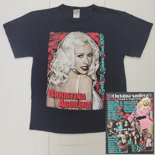 Christina Aguilera Back to Basics 2007 Tour Medium Shirt PussyCat Dolls