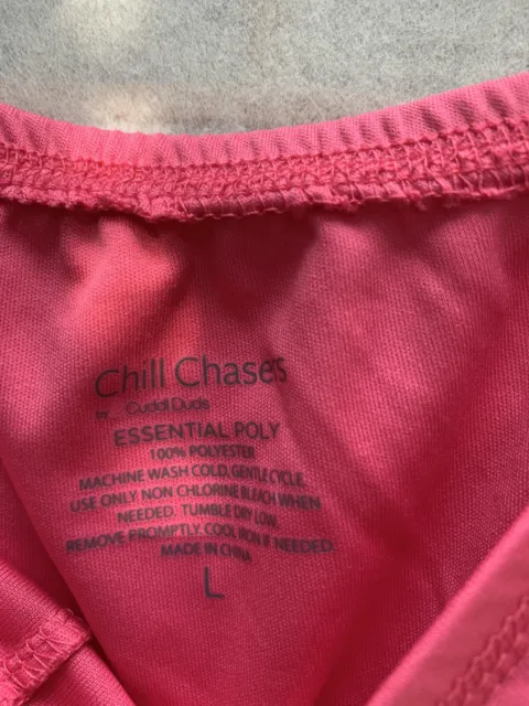 Cuddl Duds~Chill Chasers~Girl's Size L~Hot Pink~Essential Poly~Base Layer 5