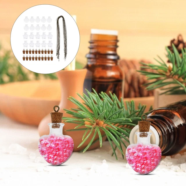 20 pz collana pendolo bottiglia fatta a mano miniatura