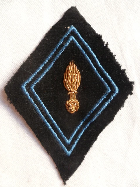 Losange tissu modèle 1945 TRANSMISSIONS GRET 9 OU