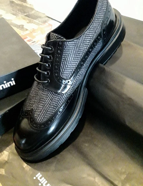 VERSACE COLLEZIONE LUCIDATO Pelle Scarpe Oxford Scarpe 7 It 40 EUR