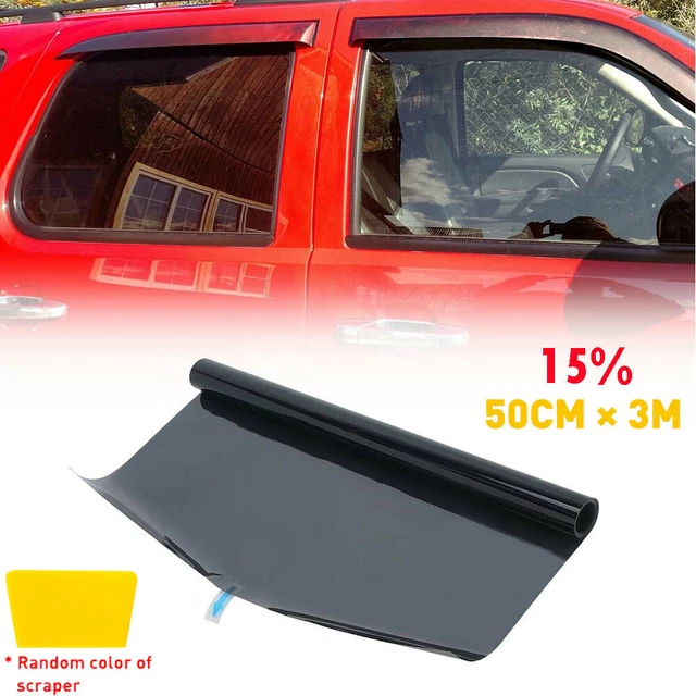 Window Tint Film Black Roll 15% VLT Car Auto Home 50X300cm Windshield Sun Shade