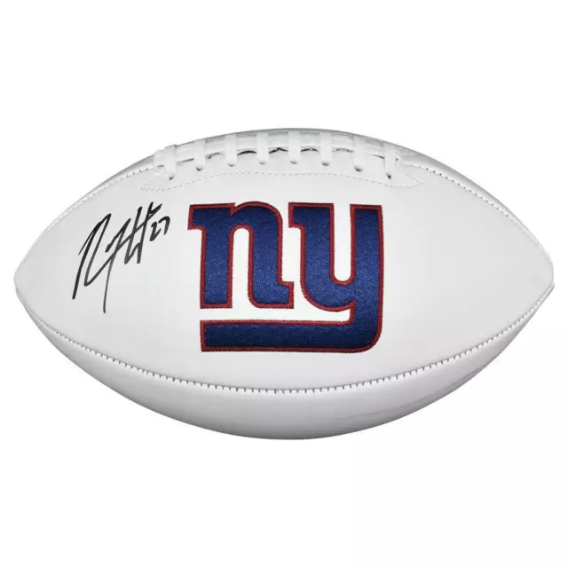 Rodney Hampton Signed New York Giants Official NFL Team Logo Football (Beckett)