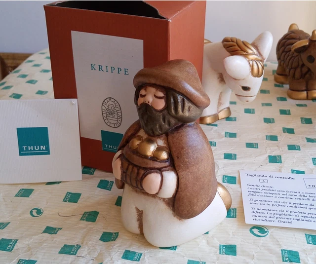 Thun Presepe Classico Presede Pastore Con Pecora Bianco THUN