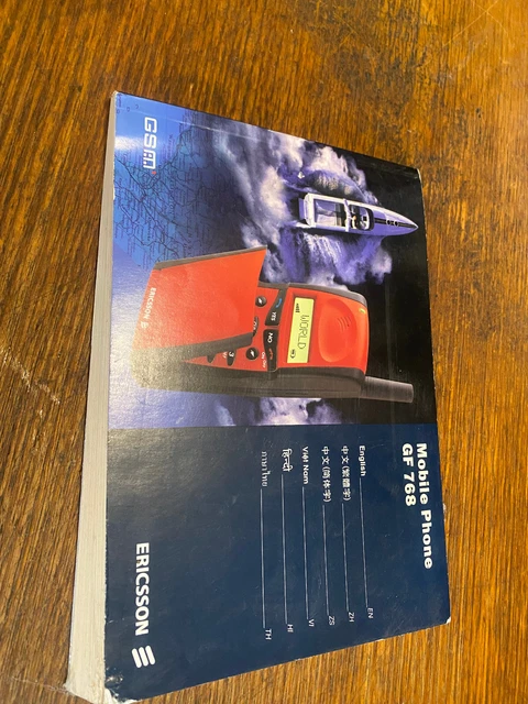 Mobile Phone GF 768 Ericsson Australian product book GSM 1997
