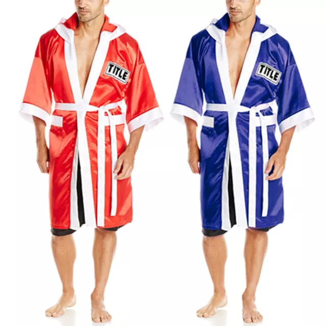 Robe Kickboxing Gown UK Unisex Competition Training Boxing Uniform Training Robe