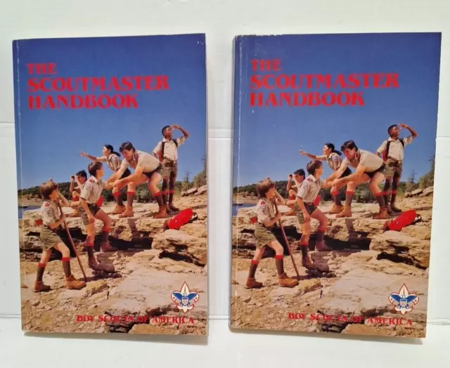 Pair of The Scoutmaster Handbook 1990 Edition Boy Scouts of America BSA