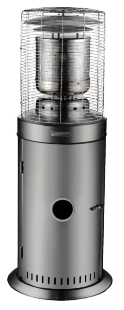 Heizpilz Terrassenheizer Gasheizer 5-10 kW Heizstrahler H1109B Edelstahl
