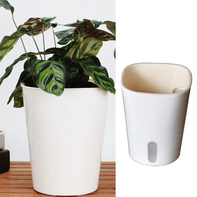 Plastic Self Watering Planter Water Storage Plant Flower Pots for Indoor Outdoor