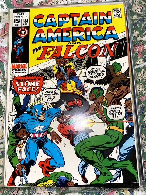 🔥Captain America # 134  VF+/High Grade/ 1st Sarah Wilson & Stoneface! Falcon🔥