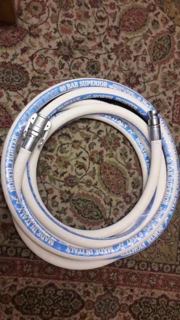 NF Mörtelschlauch NW25 / 10m lang / WEISS / V-Teil drehbar